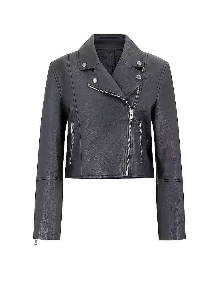 DRYKORN | Chaqueta de cuero BARWALL | Negro
