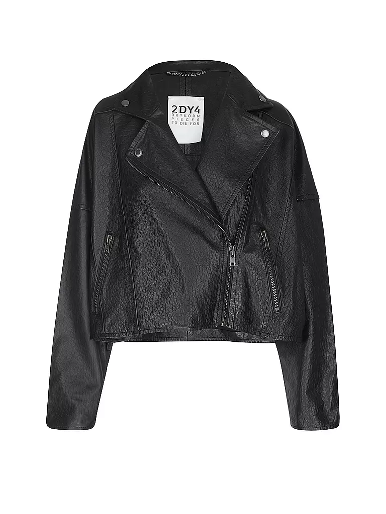 DRYKORN | Chaqueta de cuero CRAIG | Negro