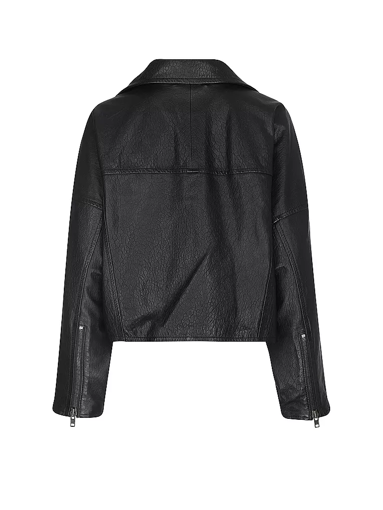 DRYKORN | Chaqueta de cuero CRAIG | Negro