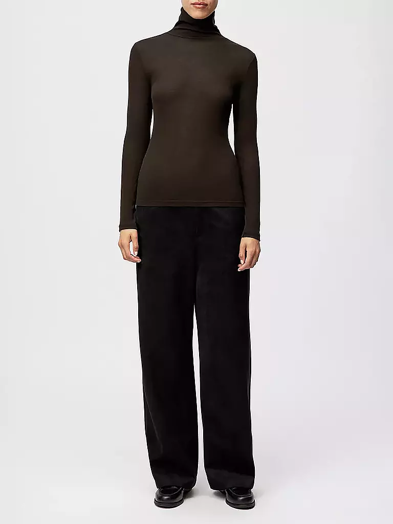 DRYKORN | Jersey de cuello alto ZERAFNE | Marrón
