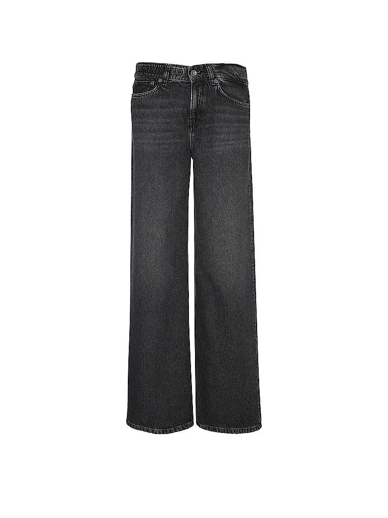 DRYKORN | Nombre del producto: Jeans Wide Leg FLUNG 10
Marca: DRYKORN
Color: negro
Categorías: Moda,Mujer

Material: Denim,Algodón,Lyocell
Estampado: Liso
Largo (Pantalones/Jeans): Largo normal
Estilo: Puro,Tendencia
Altura de la cintura: Tiro medio
Detalles: Bol | Negro