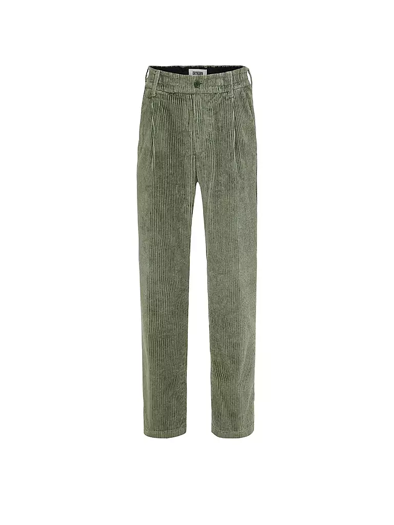 DRYKORN | Pantalón de pana CHASY_RG | Verde oscuro