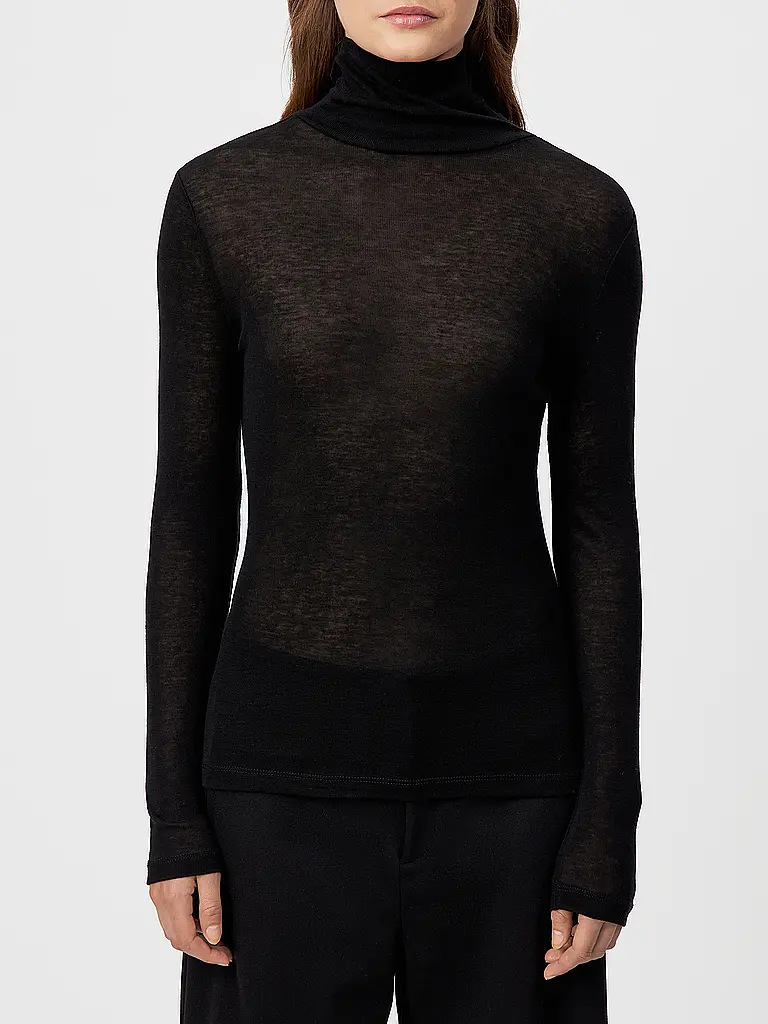 DRYKORN | Rollkragenpullover ZERAFNE | Negro