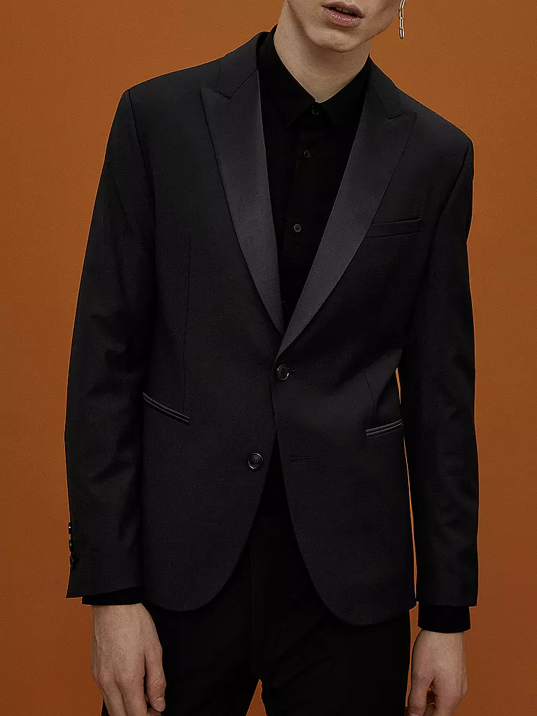 DRYKORN | Smoking Sakko Skinny Fit LORIENT | Negro