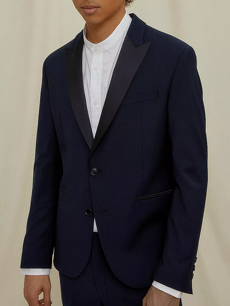 DRYKORN | Smoking Sakko Skinny Fit LORIENT | Azul oscuro