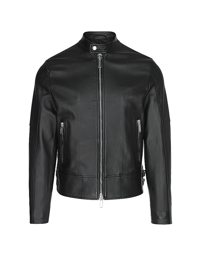 Dsquared2 Chaqueta de cuero negro