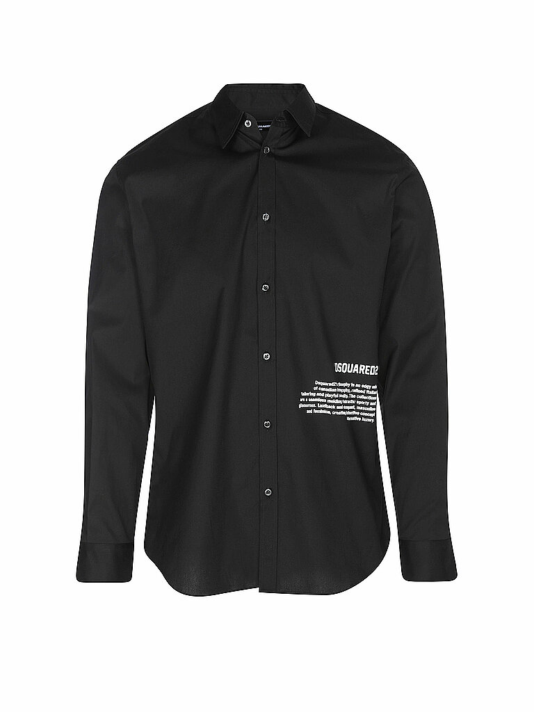 Camisa de corte regular negro 56