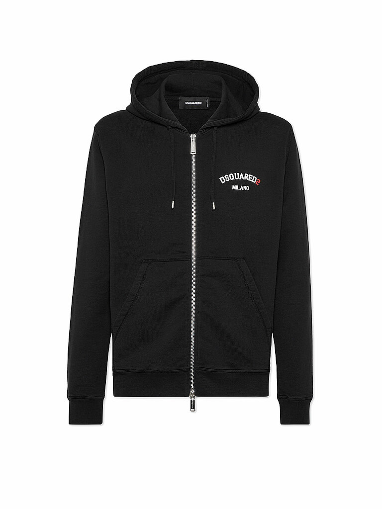 Sudadera con cremallera negro XXL