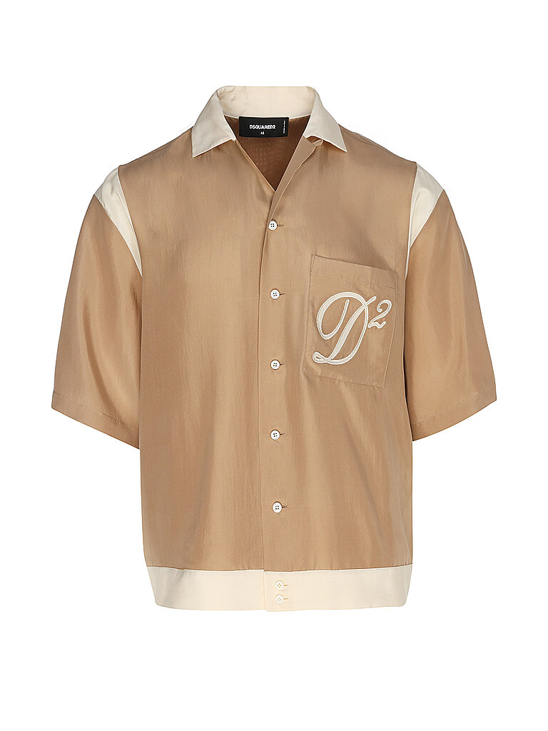 Camisa de seda naranja 52
