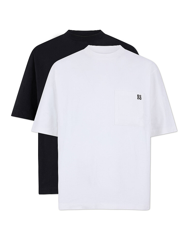 Camiseta, paquete de 2 negro XL