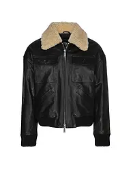 DSQUARED2 | Chaqueta de cuero AVIATOR | Negro