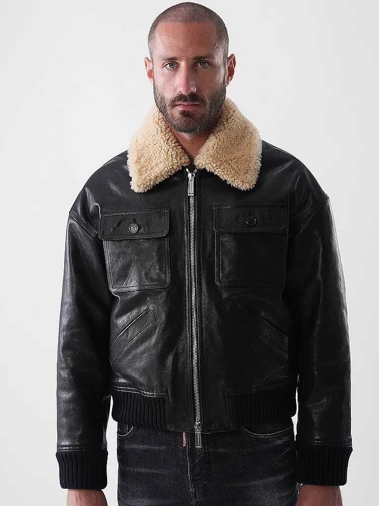 DSQUARED2 | Chaqueta de cuero AVIATOR | 
