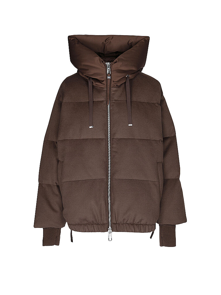 DUNO Chaqueta acolchada de plumón PRATO MESTRE marrón