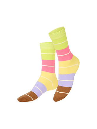EAT MY SOCKS | Calcetines 36-45 BON MACARON lilaamarilloverdosos