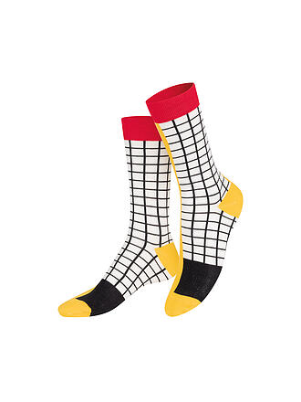 EAT MY SOCKS | Calcetines 36-45 FRENCH FRIES amarillonegroblanco