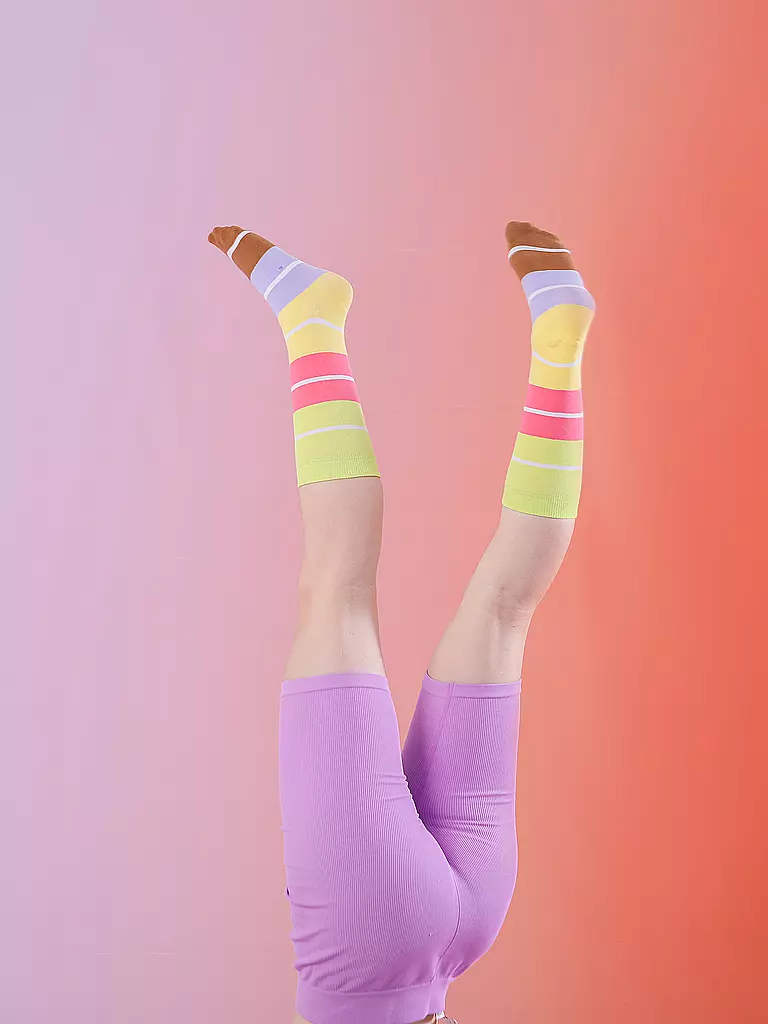 EAT MY SOCKS | Calcetines 36-45 BON MACARON lilaamarilloverdosos | 