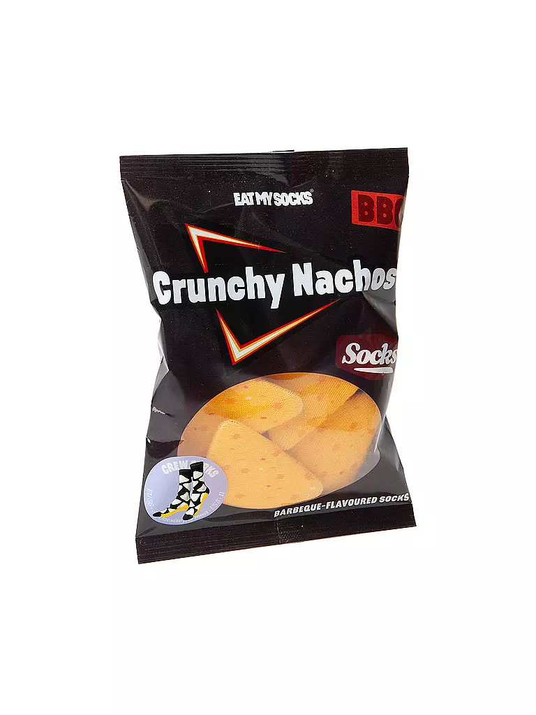 EAT MY SOCKS | Calcetines 36-45 CRUNCHY NACHOS blanco y negro | Negro