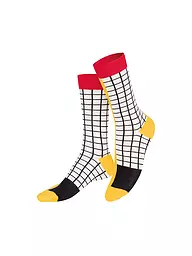 EAT MY SOCKS | Calcetines 36-45 FRENCH FRIES amarillonegroblanco | Blanco