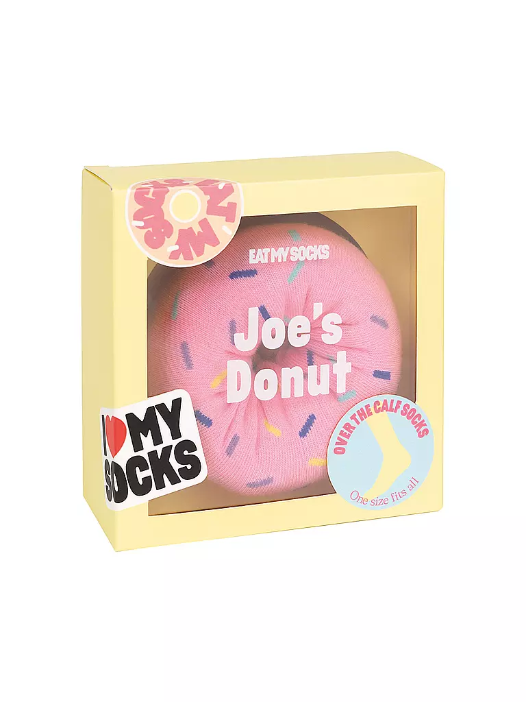 EAT MY SOCKS | Calcetines 36-45 JOES DONUT STRAWBERRY rosa | Rosa