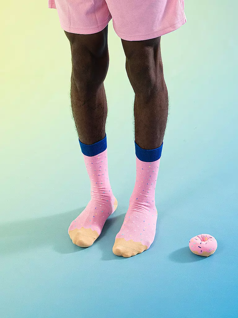 EAT MY SOCKS | Calcetines 36-45 JOES DONUT STRAWBERRY rosa | 