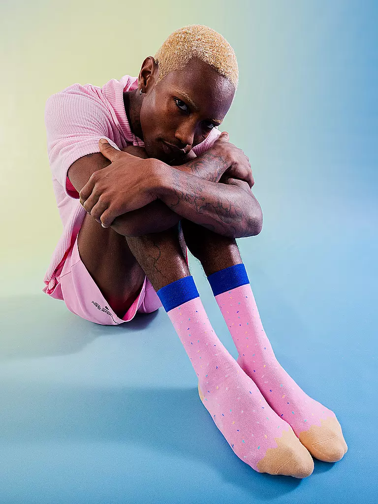 EAT MY SOCKS | Calcetines 36-45 JOES DONUT STRAWBERRY rosa | 