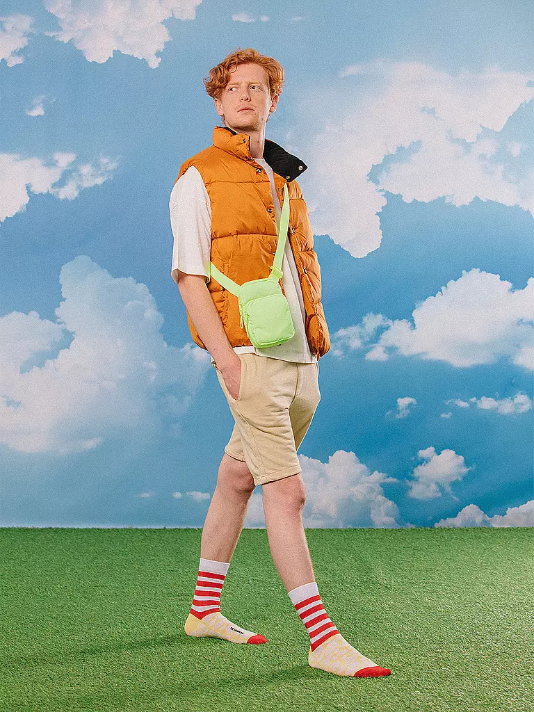 EAT MY SOCKS | Calcetines 36-45 POP CORN amarillorojoblanco | 