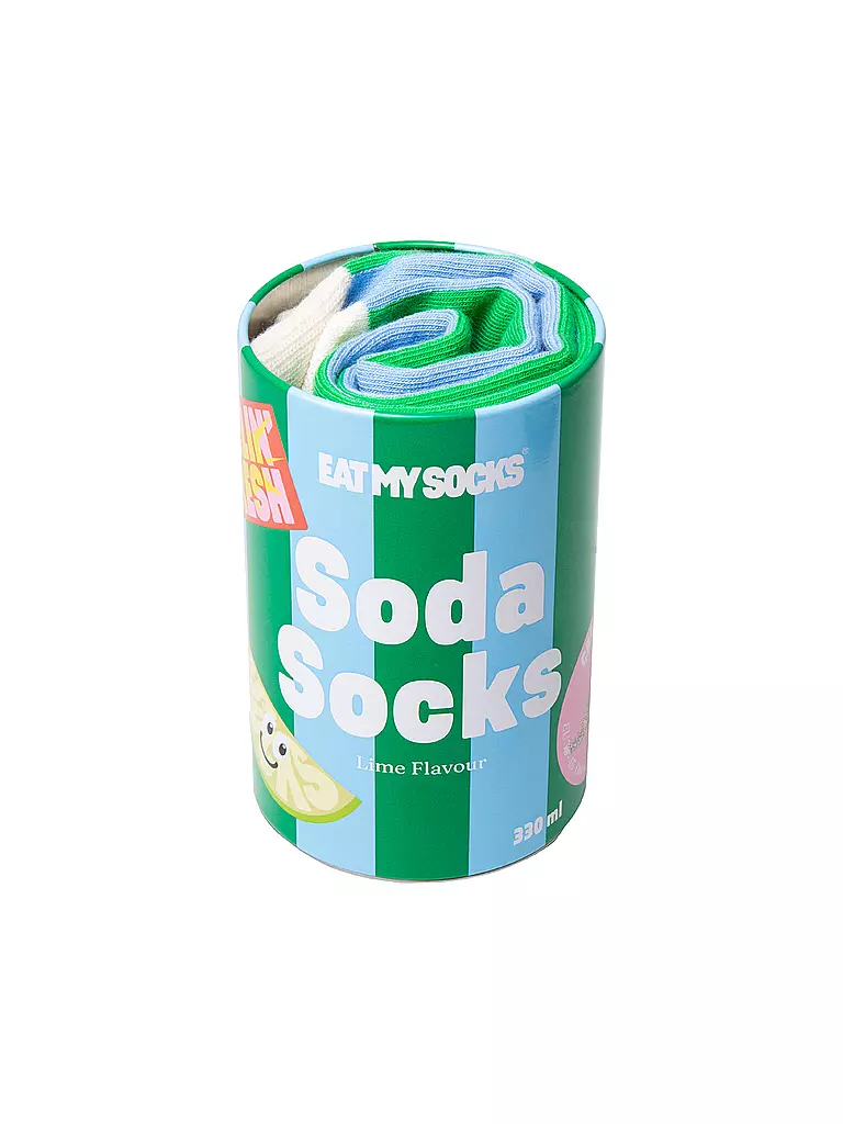 EAT MY SOCKS | Calcetines 36-45 SODA LIME verde azulado | 