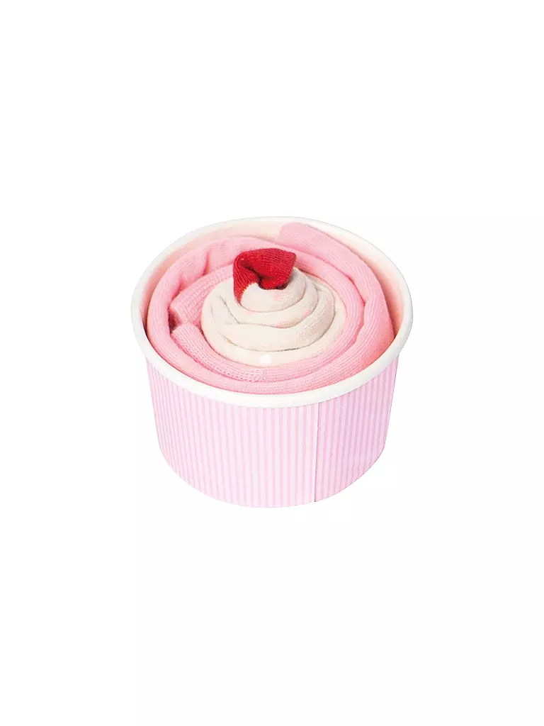 EAT MY SOCKS | Calcetines 36-45 STRAWBERRY CUPCAKE rosa | 