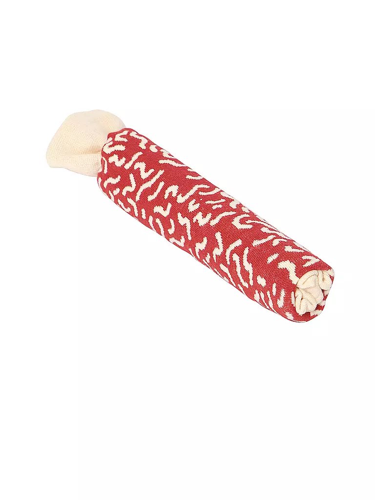 EAT MY SOCKS | Calcetines 36-45 SUPREME SALAMI rojo beige | 
