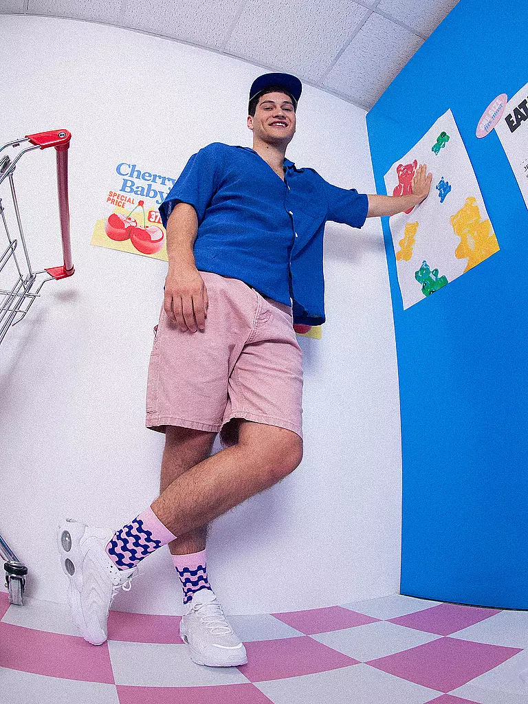 EAT MY SOCKS | Calcetines 36-45 SWEET MALLOWS rosa y azul | Rosa