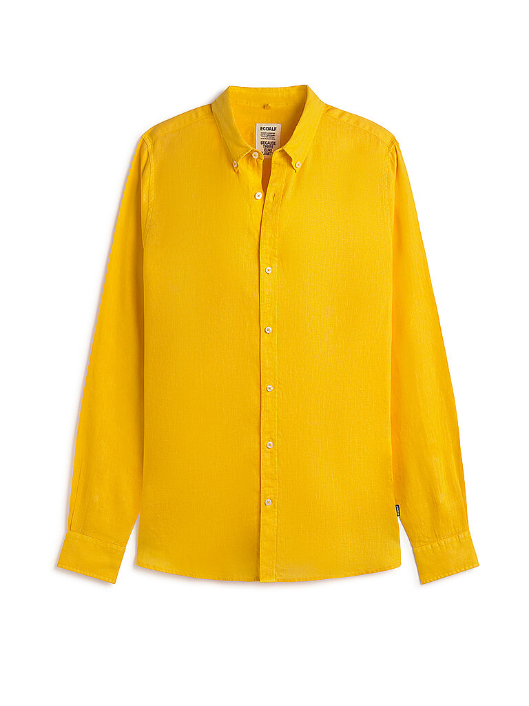 Ecoalf Camisa de lino amarillo S