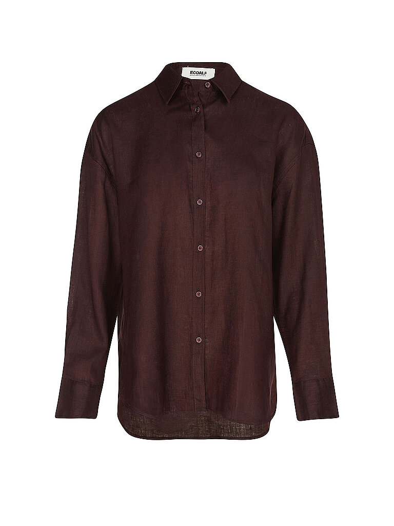 Blusa de lino DARIA marrón S