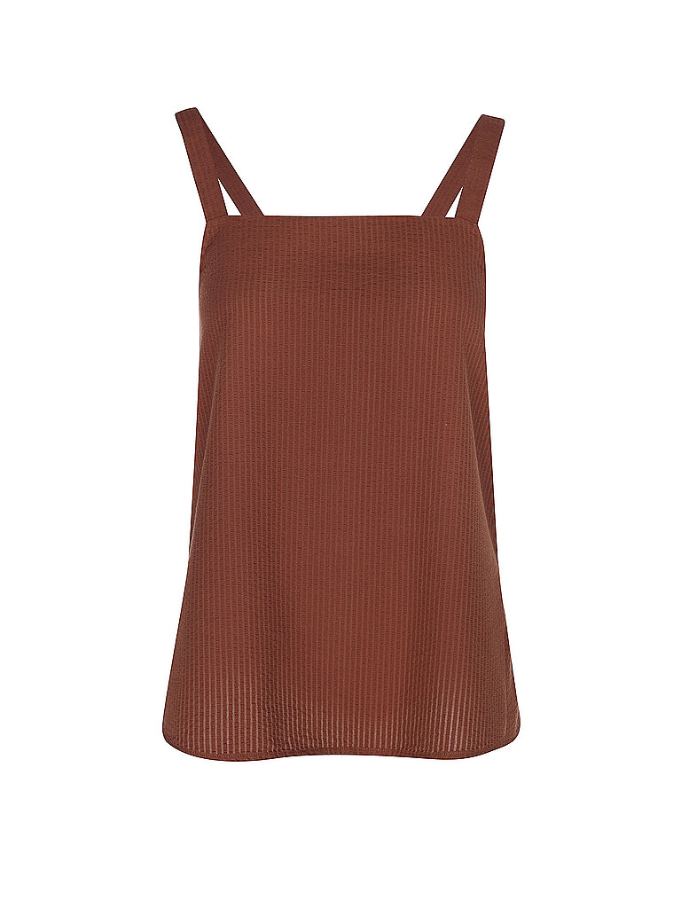 Ecoalf Top ARIA marrón claro XS