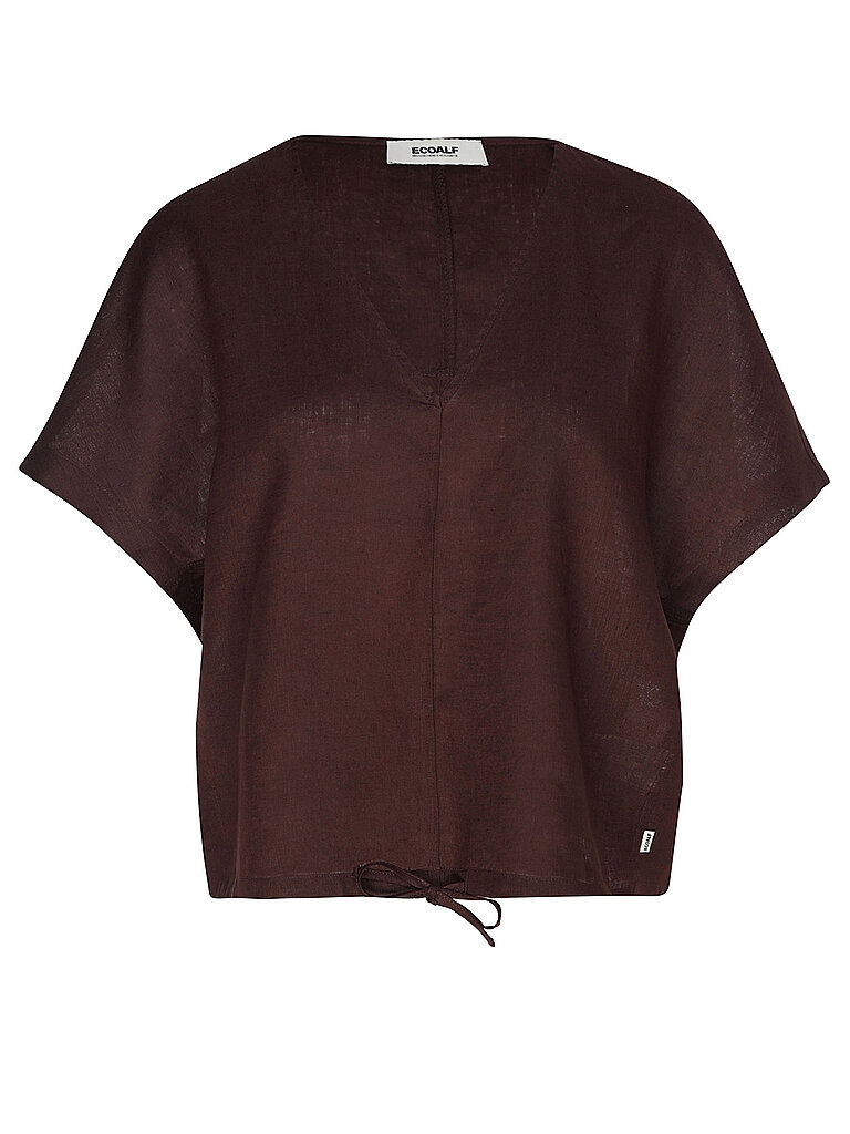 Blusa de lino DORA marrón XL