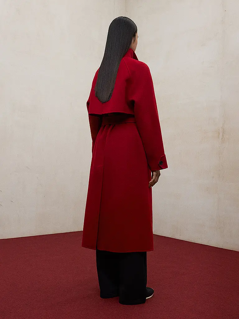 ECOALF | Abrigo de lana LORA | Rojo