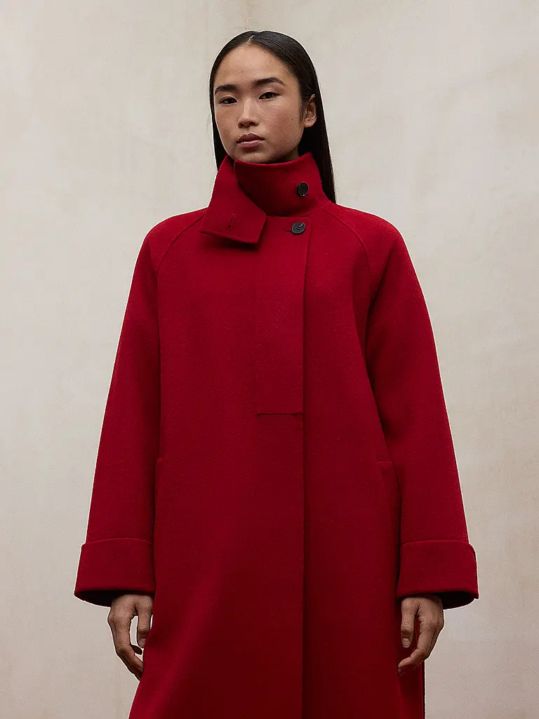 ECOALF | Abrigo de lana LORA | Rojo