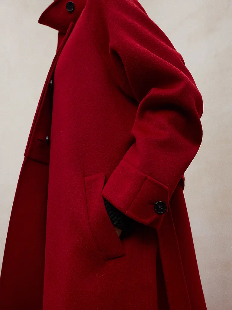 ECOALF | Abrigo de lana LORA | Rojo