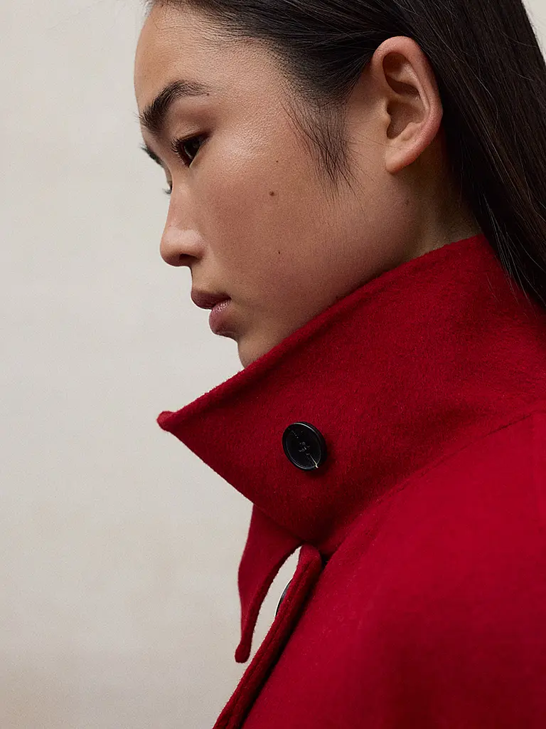 ECOALF | Abrigo de lana LORA | Rojo