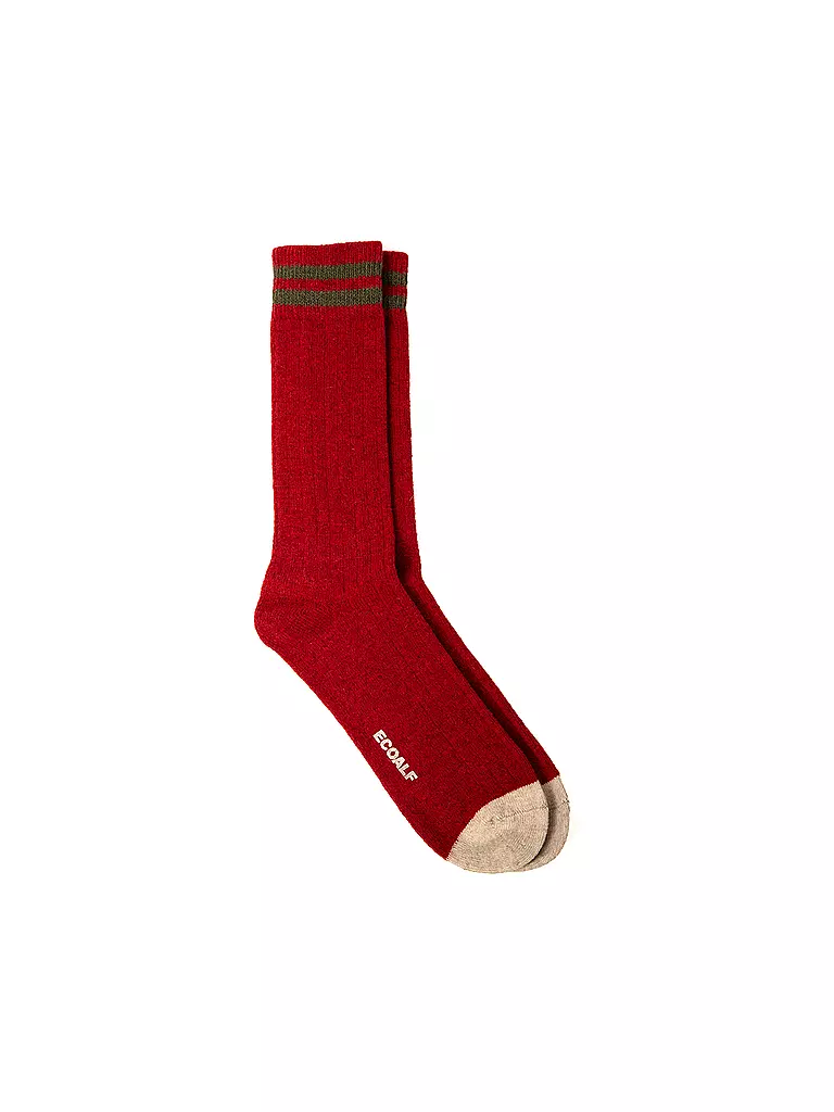ECOALF | Socken MOUNTAIN  dark red | Rojo oscuro