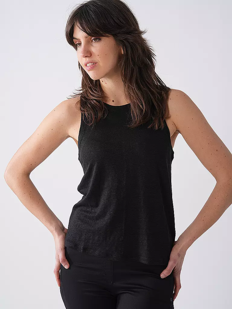 ECOALF | Top de lino HALDENALF | Negro