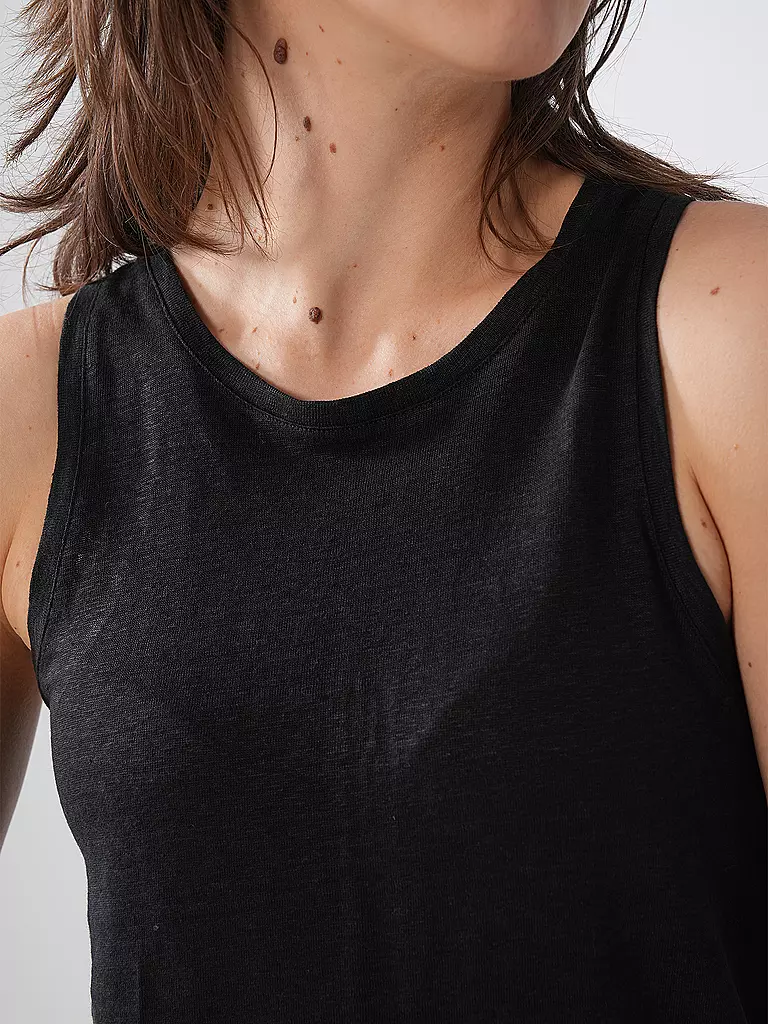 ECOALF | Top de lino HALDENALF | Negro