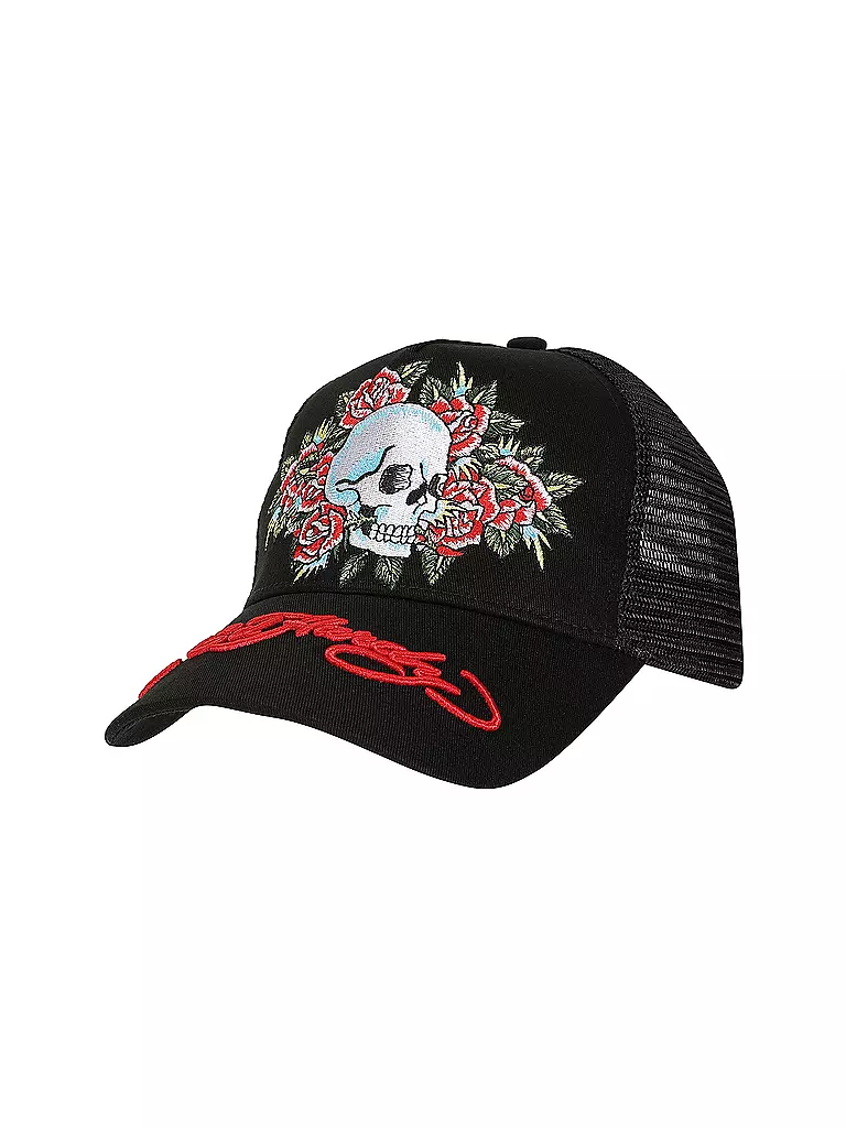 ED HARDY | Kappe SKULL-ROSE | Negro
