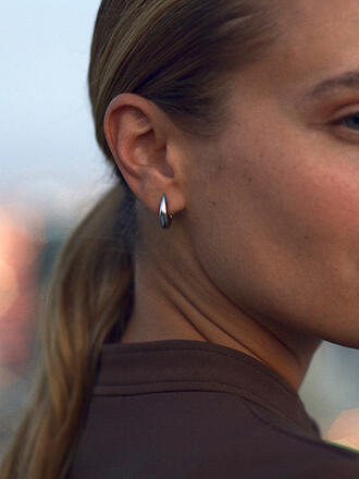 EDBLAD | Pendientes CREST HOOPS Small Steel