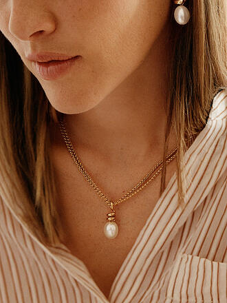 EDBLAD | Collar SWIVEL PEARL Large gold