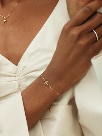 EDBLAD | Pulsera SPIRIT CROSS Oro