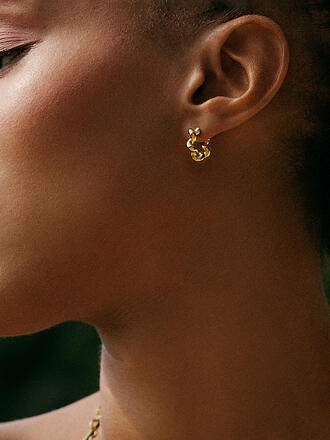 EDBLAD | Pendientes SPIRAL HOOPS Small Gold
