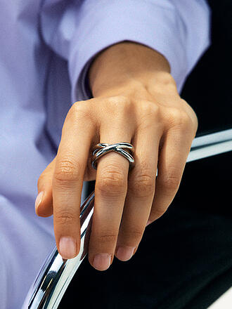 EDBLAD | Anillo ALEXA Grande Plateado