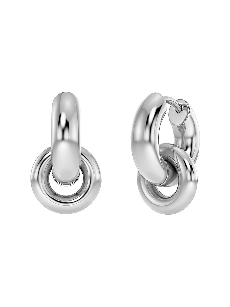Pendientes CHUNKY ETERNAL EARRINGS Acero plata