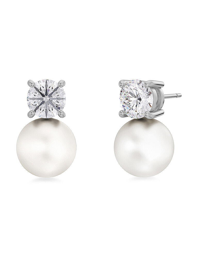 Pendientes LUNA STUDS Large Steel plata