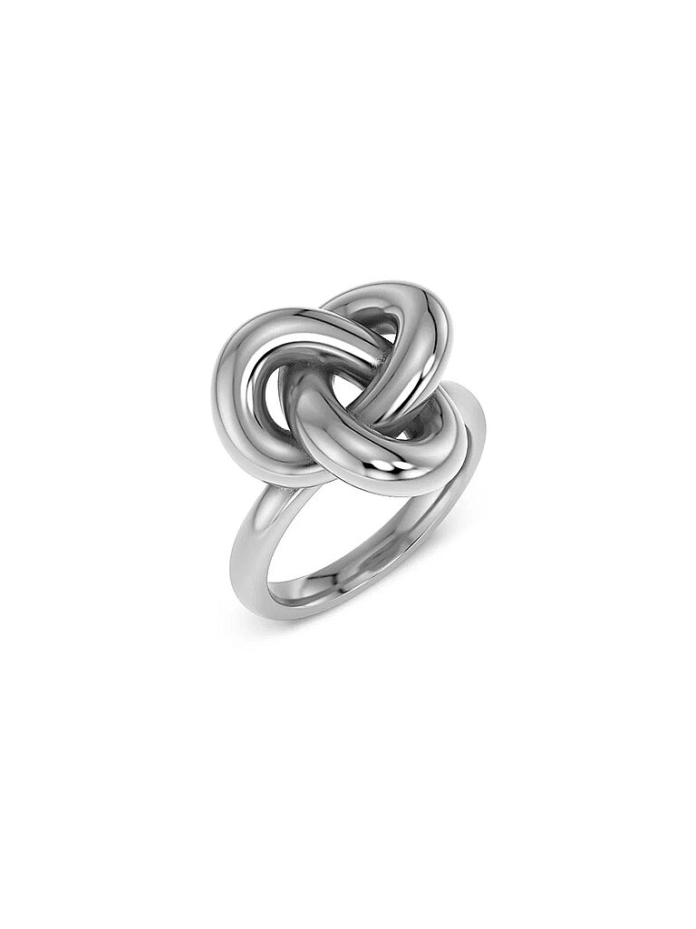 Anillo INFINITY KNOT RING Large Steel plata M